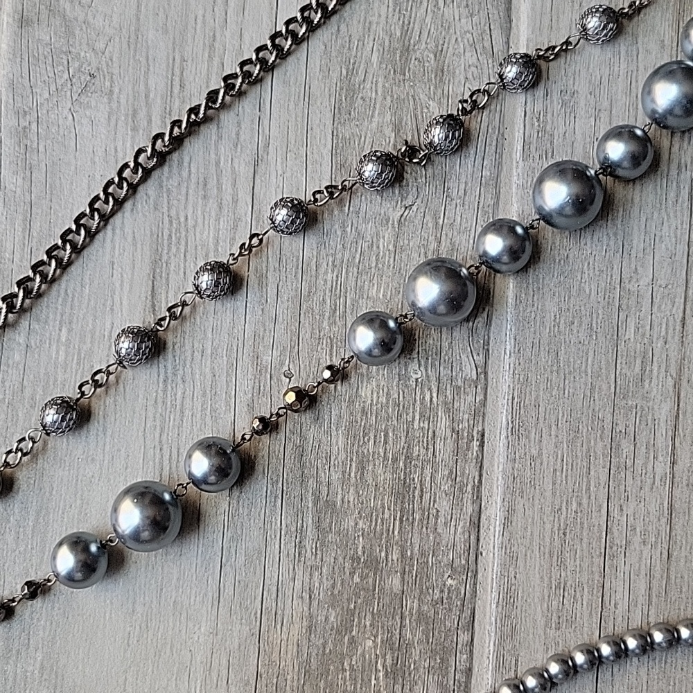 Express Layered Long Statement Necklace - image 4